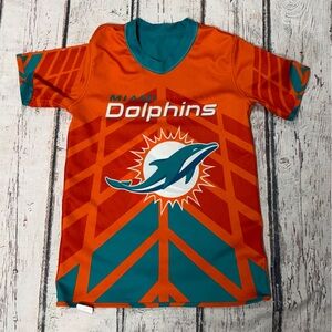 Miami Dolphins NFL Flag Football Reversible Sports Boys Kids Youth Jersey